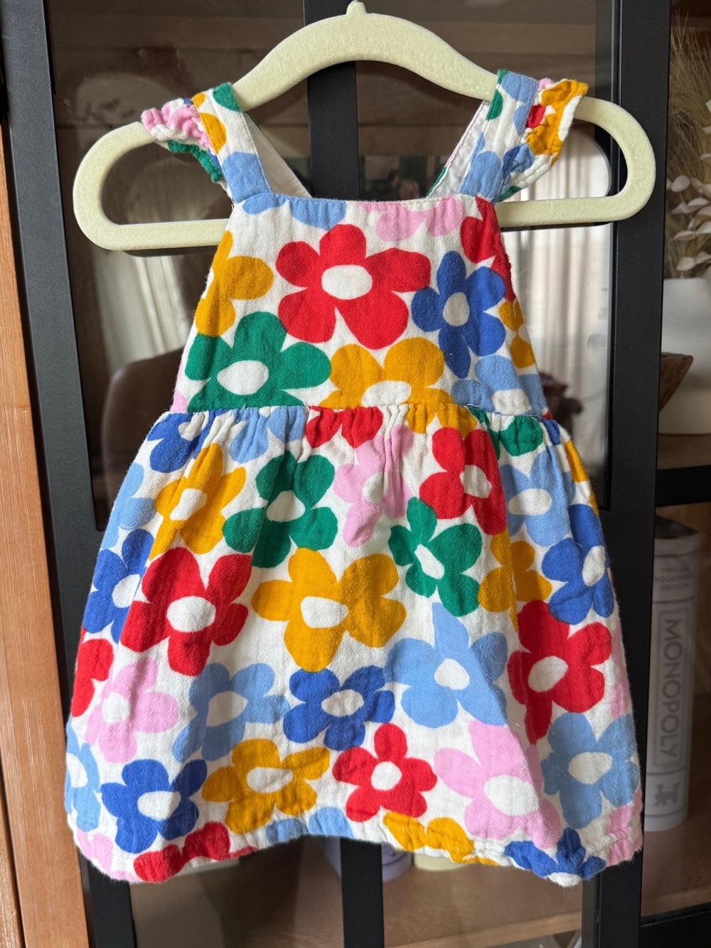 Hanna Andersson Daisy dress muslin cotton baby girl colorfuñ rainbow flowers